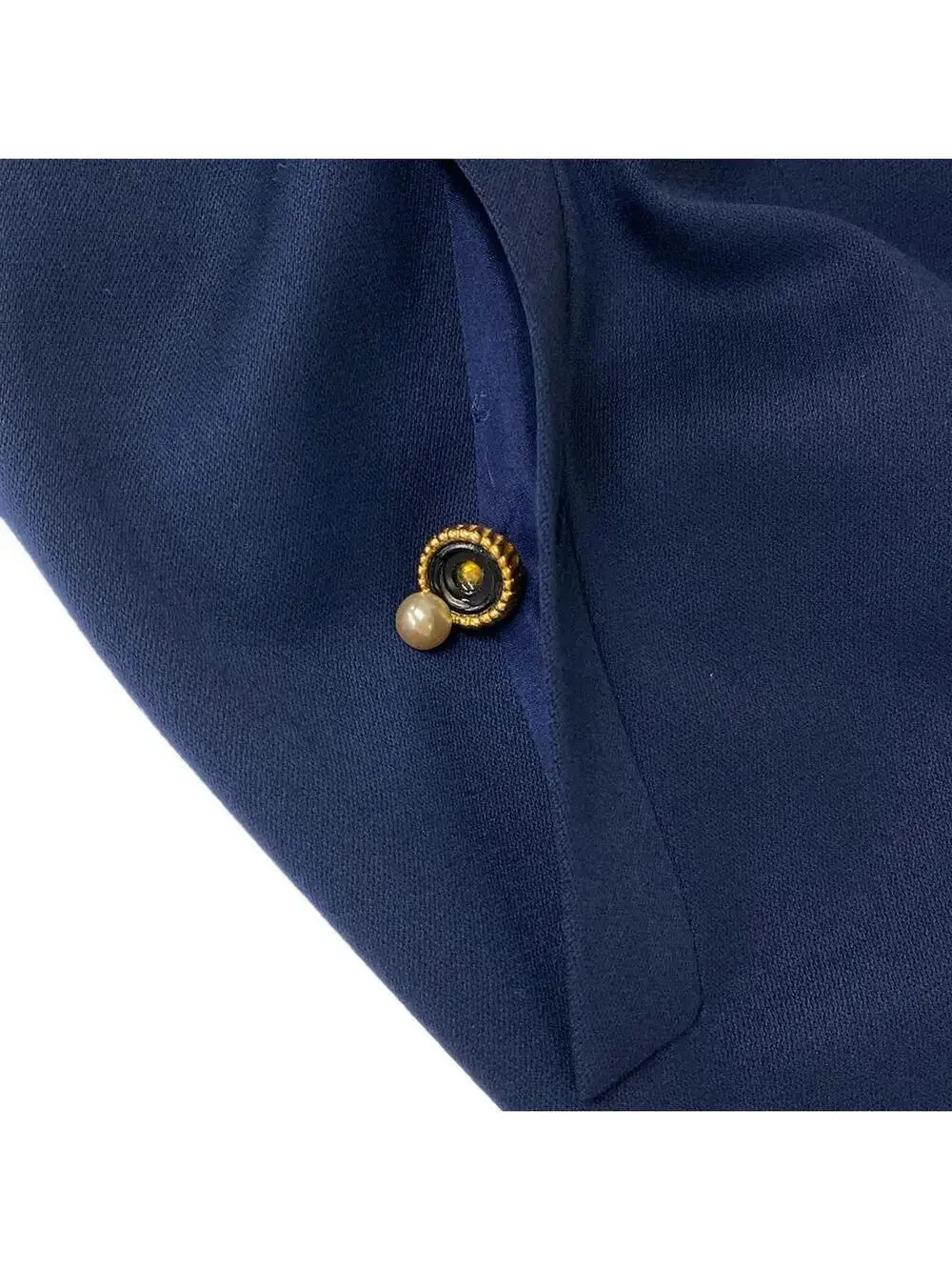 Chanel Navy Beige [Outer Material] Wool #278442C10B